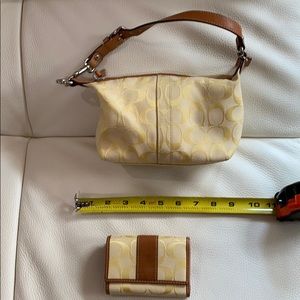 Coach purse and wallet